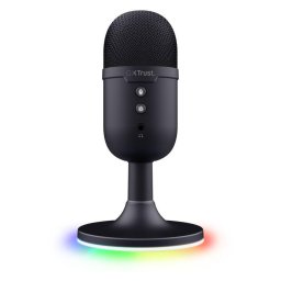 Microfon Trust cu fir GXT 234 Yunix, frecventa raspuns 100 Hz - 16.000 Hz, cardioid, senzitivitate 32 dB, Negru
