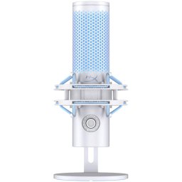 Microfon HyperX QuadCast 2 Frost pentru gaming, streaming si podcasting, USB-C, senzor Tap-to-Mute, indicator LED stare microfon, control on-board, stand antisoc demontabil, iluminare LED, PC/Mac/PS5/PS4, Alb