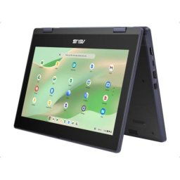 Laptop Asus ChromeBook CR11 Flip CR1104FTA-NS0140, 11.6 inch, 1366 x 768, Touchscreen, Intel N150, 8 GB LPDDR5, 64 GB SSD, Intel UHD Graphics, Chrome OS, Gri