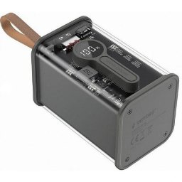 Baterie externa Transparent 18000mAh 1x USB-C 1x USB Negru
