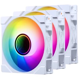 PHANTEKS M25G2-120 D-RGB inversa légáramlás 3 bucăţi set alb