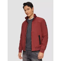 s.Oliver Jacheta barbati tip aviator cu bata elastica, Rosu inchis (SELECTATI MARIMEA: 3XL)