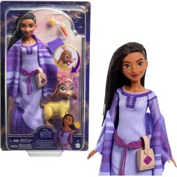 Mattel Disney Wish HPX25 - Papusa Asha cu Valentino