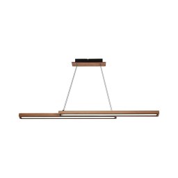 Candelabru LED SENTO suspendat pe cablu, 19W/230V, lemn