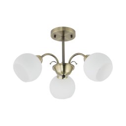 Candelabru pe tijă NESTOR 3xE27/40W/230V, alamă