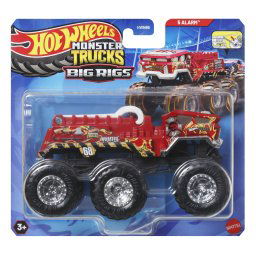 HOT WHEELS MONSTER TRUCK BIG RIGS MASINUTA METALICA CU 6 ROTI 5 ALARM SCARA 1 LA 64