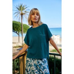 Marisse Women's T-Shirt L-Ts-4693 D.Green