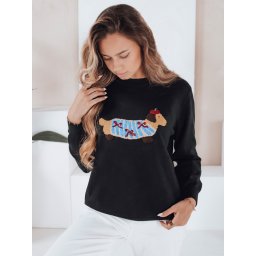 Pulover de damă cu aplicație cu căței CHICPAWS
