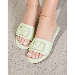 Resti Green women's eco leather Cartec slippers - Footwear