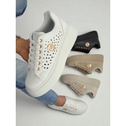 Resti Aurelia Bianca – White Platform Sneakers Ecru