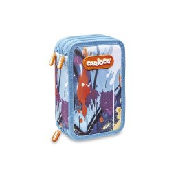 Penar echipat Carioca Spray, 3 fermoare, albastru