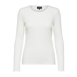 SELECTED Tricou 'Anna' alb