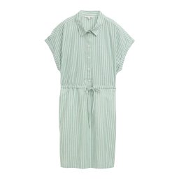 TOM TAILOR DENIM Rochie tip bluză verde mentă / alb murdar