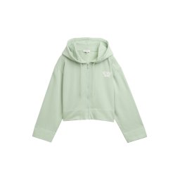 TOM TAILOR DENIM Hanorac verde mentă / alb
