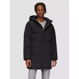 Q/S by s.Oliver Geaca matlasata barbati cu gluga si croiala Regular fit, Negru (SELECTATI MARIMEA: 2XL)