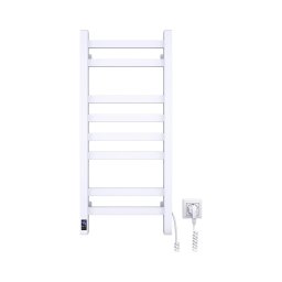 Uscător electric pentru prosoape AVANGARD cu termostat, 105 W, 80 x 36 cm, alb, dreapta
