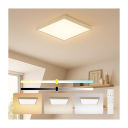 Brilagi - Lampă de baie FRAME SMART LED dimabilă, 50W/230V, 60x60, IP44 + telecomandă