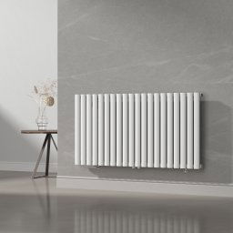 Radiator Calorifer Nore 60x120cm, Alb, Putere 857W, 20 Elementi, Otel, Design Modern
