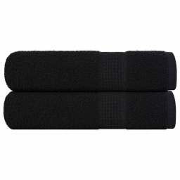 Prosoape de mana 2 buc Negru 50x100 cm 360 g/m² 100% bumbac GartenMobel Dekor