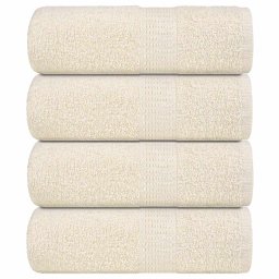 Prosoape pentru oaspeti 4 buc crem 30x50cm 360 g/m² 100% bumbac GartenMobel Dekor