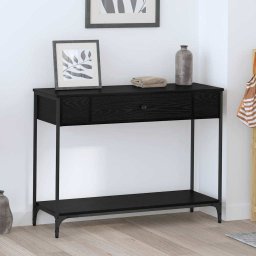 Masa de consola Stejar negru 100 x 34.5 x 75 cm Lemn compozit GartenMobel Dekor