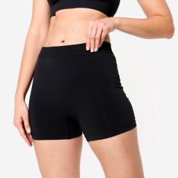 Pantalon scurt cu talie înaltă Negru Damă