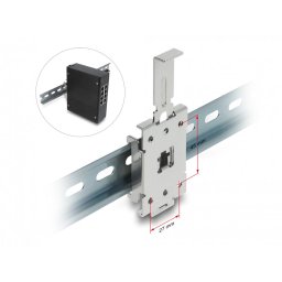 Adaptor pentru sina DIN, Delock 66332