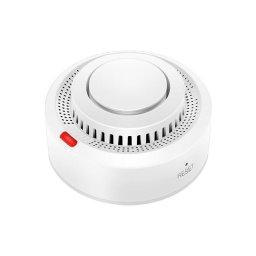 Detector de fum programabil Tuya, Life Smart, WIFI, notificari direct pe telefon, compatibil Amazon Alexa Google Assistant, Alb Smartwiz