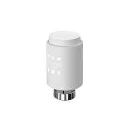 Cap termostatic inteligent pentru calorifer, conectare cu Hub ZigBee, compatibil cu Tuya Smart Life Google Assistant Amazon Alexa, model alb Smartwiz