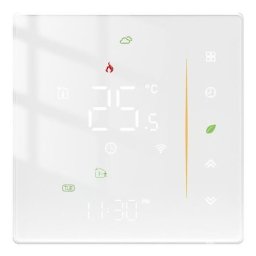 Termostat Inteligent Pentru Pardoseala, Smart, WIFI, Control prin Aplicatia Tuya, Wireless, Prindere in Doza de Perete, Control Vocal Google Home, Alexa SmartWiz