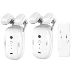 Kit 2xRoboti, Gateway Inclus, Automatizare Draperii, Perdele, Wireless, Alb, Voice Control, Smart curtain robot, Tuya App Control, Pentru casa, hotel, Airbnb SmartWiz