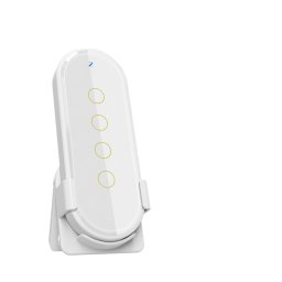 Telecomanda Inteligenta Programabila, Sticla Securizata, 4 butoane, 12 Scenarii Tuya, Zigbee, Alb SmartWIZ