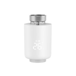Cap termostatic inteligent, ZigBee, Tuya , reglare temperatura individuala calorifere, Compatibil cu Amazon Alexa Google Assistant, Alb SmartWiz