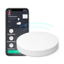 Buton Inteligent Programabil, Baterie, 3 Scenarii Tuya, Zigbee, Alb SmartWIZ