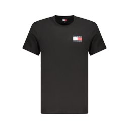 Tricou negru cu mânecă scurtă pentru bărbați