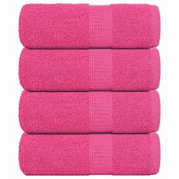 Prosoape de sapun 4 buc roz 30x30 cm 360 g/m² 100% bumbac GartenMobel Dekor