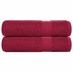 Prosoape de mana 2 buc Bordeaux 50x100 cm 360 g/m² 100% bumbac GartenMobel Dekor