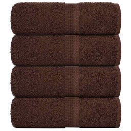 Prosoape pentru oaspeti 4 buc maro 30x50cm 360 g/m² 100% bumbac GartenMobel Dekor