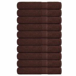 Prosoape pentru sauna 10 buc maro 80x200cm 360 g/m² 100% bumbac GartenMobel Dekor