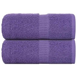 Prosoape pentru oaspeti 2 buc Violet 360 g/m² 100% bumbac GartenMobel Dekor