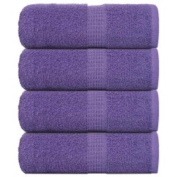 Prosoape pentru oaspeti 4 buc Violet 360 g/m² 100% bumbac GartenMobel Dekor