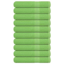 Prosoape 10 buc Verde mere 100x200 cm 360 g/m² 100% bumbac GartenMobel Dekor