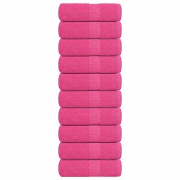 Prosoape de baie 10 buc. FROGN roz 30x30 cm 100% bumbac GartenMobel Dekor