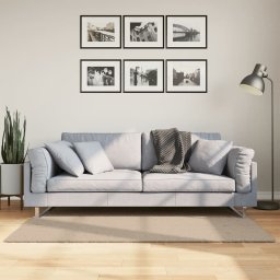 Covor HUARTE, fir scurt, moale si lavabil, nisipiu, 80x150 cm GartenMobel Dekor