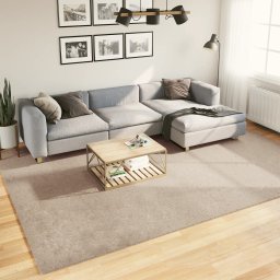 Covor HUARTE, fir scurt, moale si lavabil, nisipiu, 240x340 cm GartenMobel Dekor