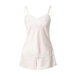 Lauren Ralph Lauren Pantaloni scurți 'SIGNATURE' roz / alb