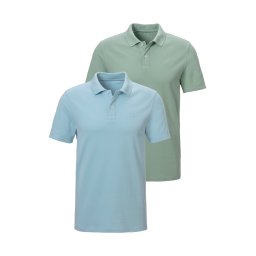 JOHN DEVIN Tricou albastru deschis / verde deschis