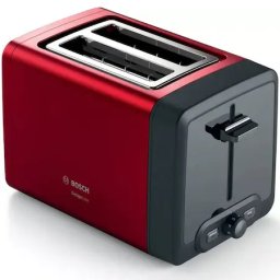 Prajitor de paine DesignLine TAT4P424, 970W, 2 felii de paine, Rosu