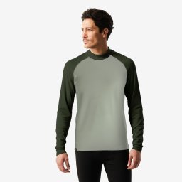 Bluză termică călduroasă și respirantă schi BL 500 Verde închis și deschis B