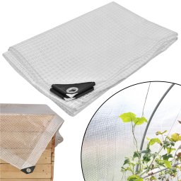 Prelata de protecție puternică transparentă cu efect de seră 120 g/m2 2x3 m